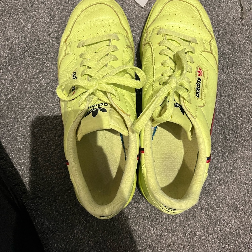 Adidas Continental Neon sneakers 10.5 men’s